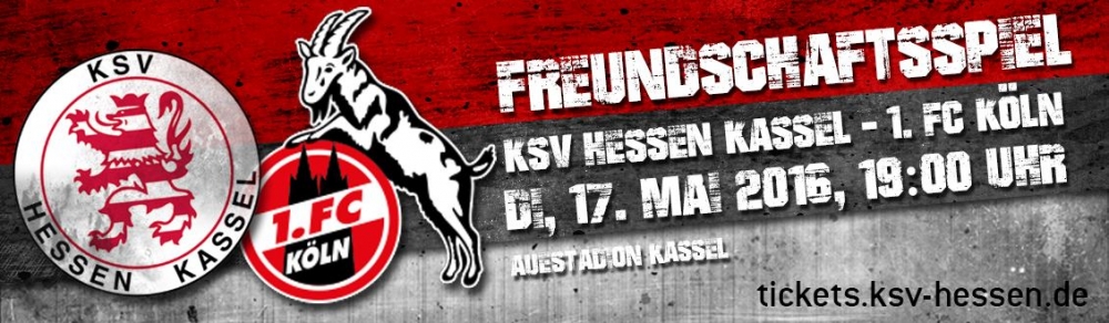 1. FC Köln kommt am 17. Mai ins Auestadion